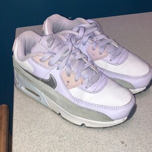 Nike Kids Air Max Sneakers - White, Gray, and Lavender